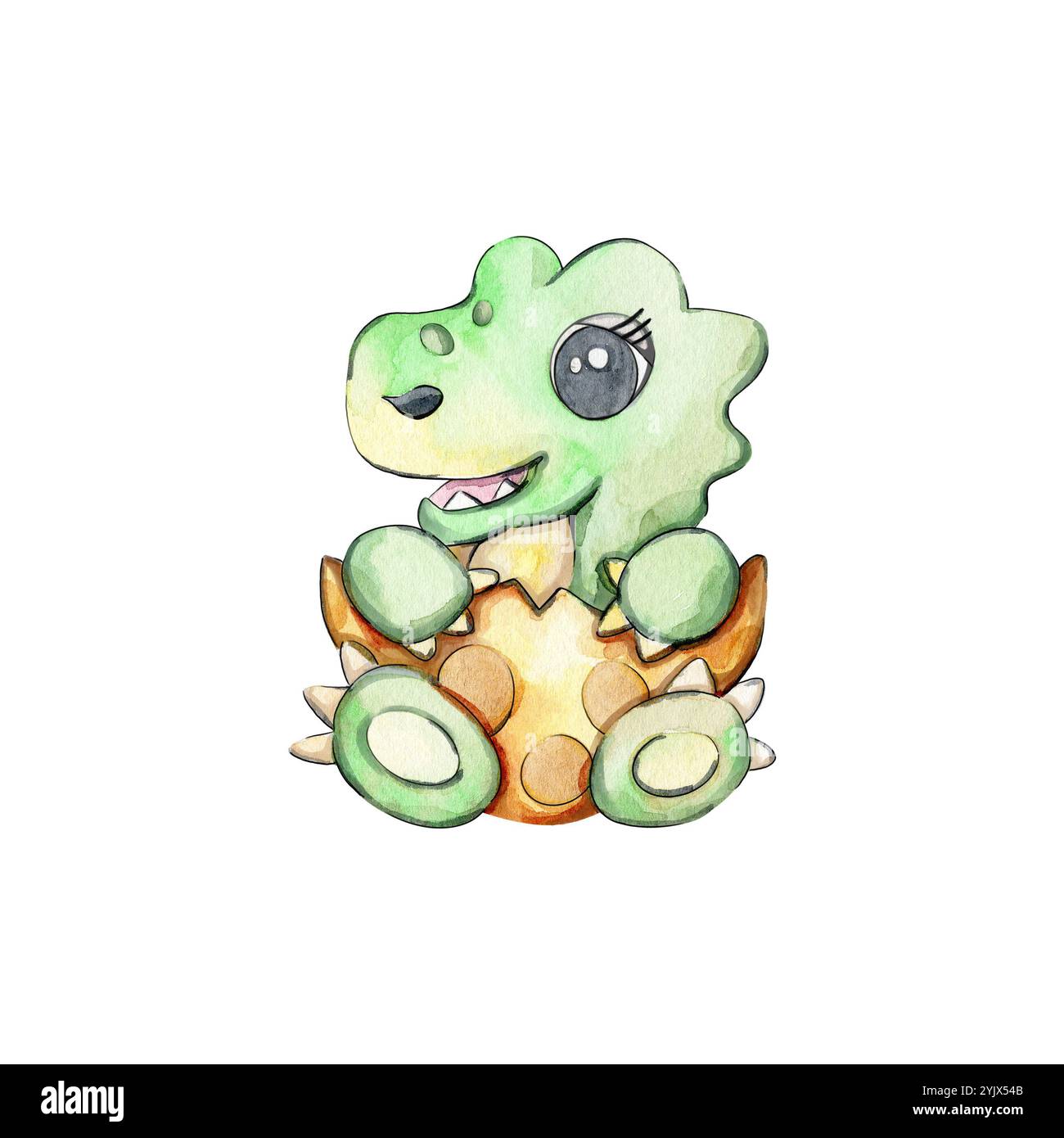 Illustration mignonne de l'aquarelle Banque D'Images