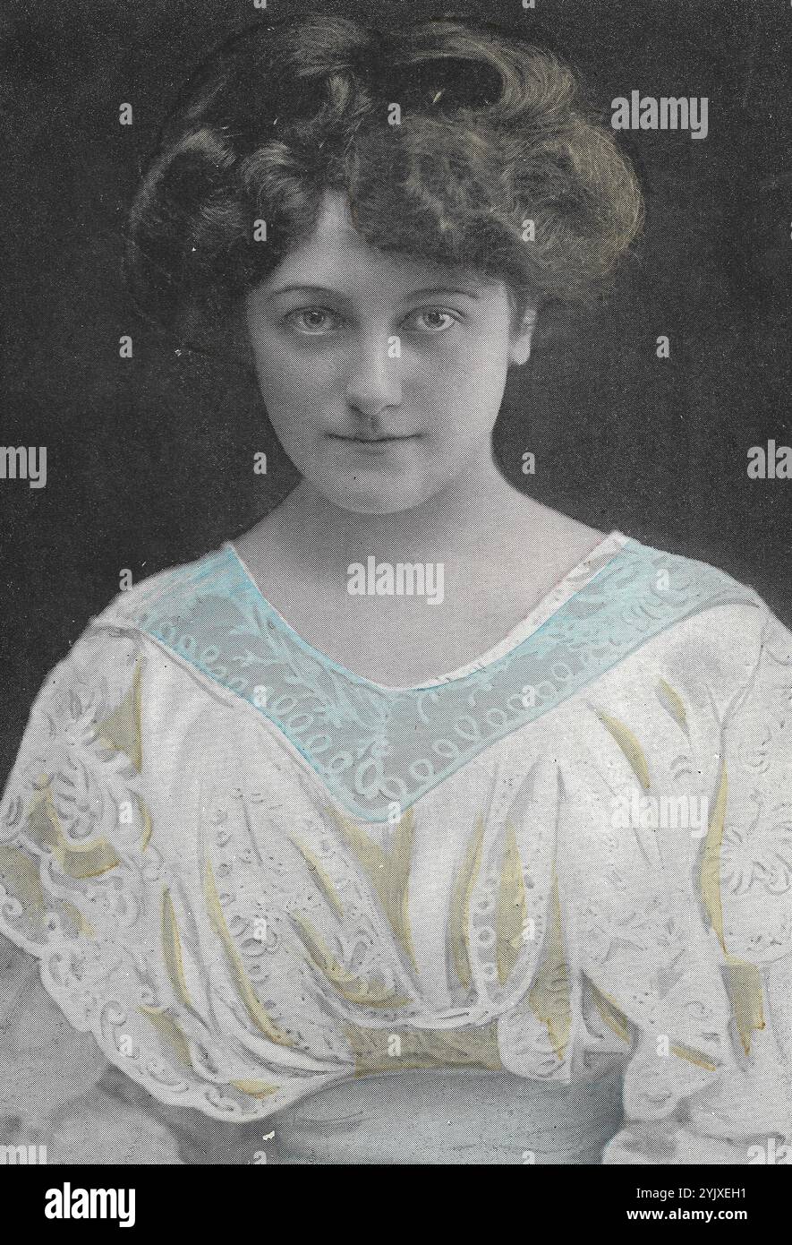 Delia Mason- une image de théâtre vintage de Delia Mason actrice édouardienne Banque D'Images