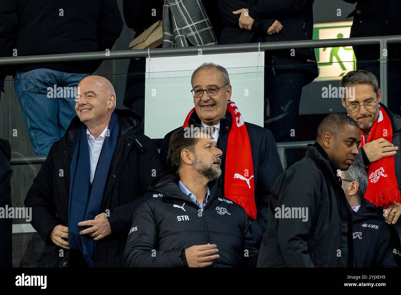 Zurich, Suisse. 15 novembre 2024. Zurich, Suisse, 15 novembre 2024 : Gianni Infantino lors du match de l'UEFA Nations League entre la Suisse et la Serbie au Letzigrund à Zurich, Suisse. Philipp Kresnik (Philipp Kresnik/SPP) crédit : SPP Sport Press photo. /Alamy Live News Banque D'Images