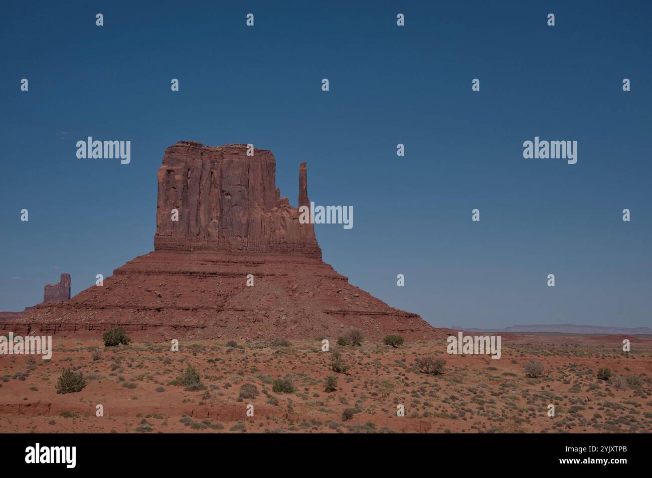 Reliefs en grès dans Monument Valley Banque D'Images