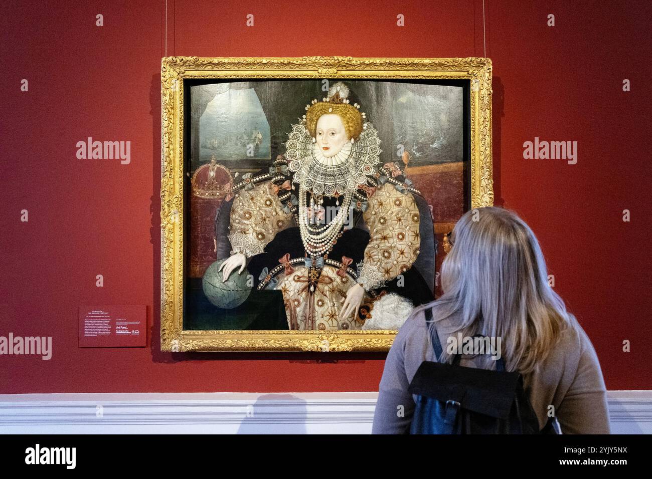 Le portrait armada d'Elizabeth I à Queen's House, Greenwich, Londres, Angleterre Banque D'Images