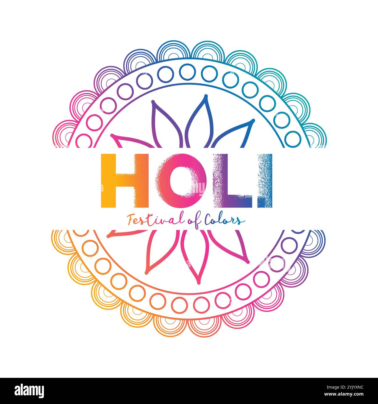 Festival des couleurs holi célébration Contexte Illustration de Vecteur