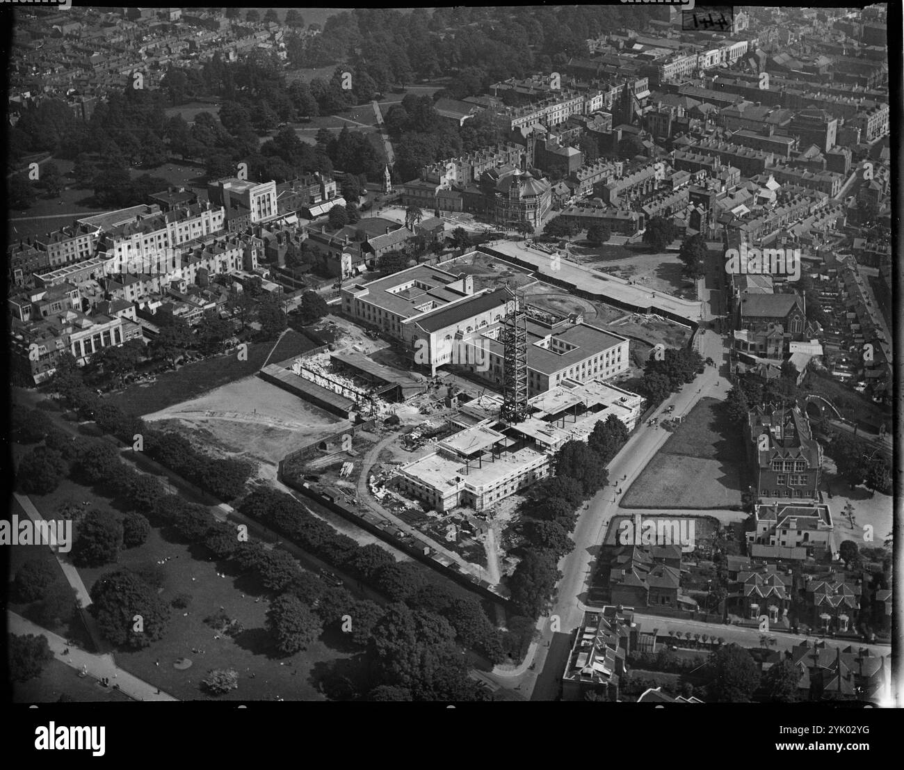 Le centre civique en construction, Southampton, Hampshire, c1930. Banque D'Images