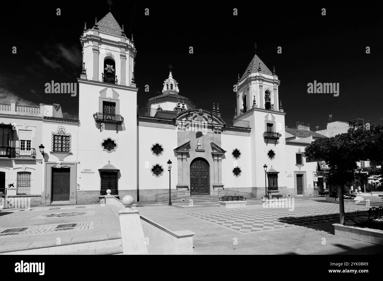 Vue de la Parroquia de Nuestra Señora del Socorro (l'église de Socorro), ville de Ronda, Andalousie, Espagne, Europe Banque D'Images