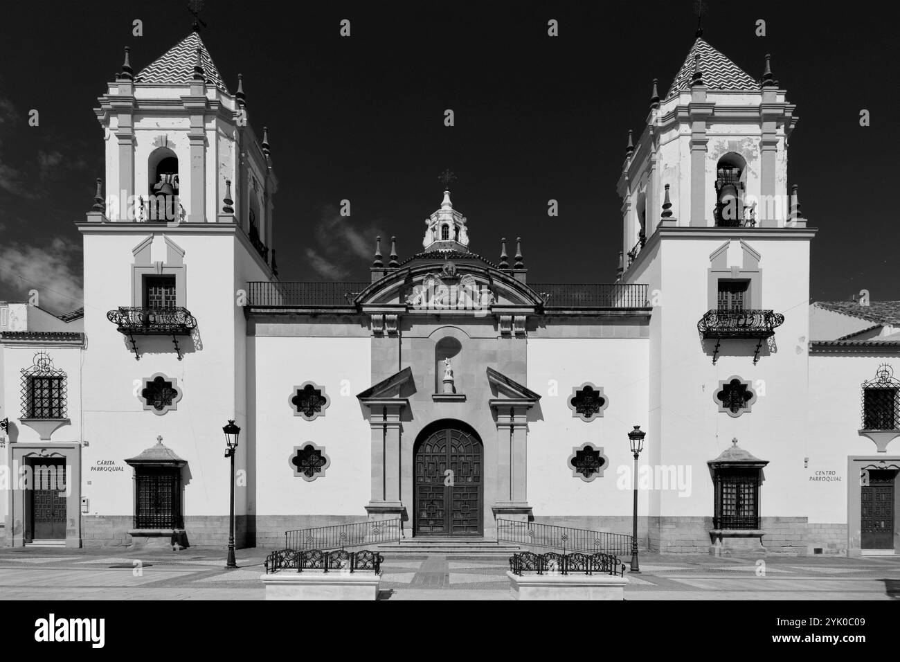 Vue de la Parroquia de Nuestra Señora del Socorro (l'église de Socorro), ville de Ronda, Andalousie, Espagne, Europe Banque D'Images