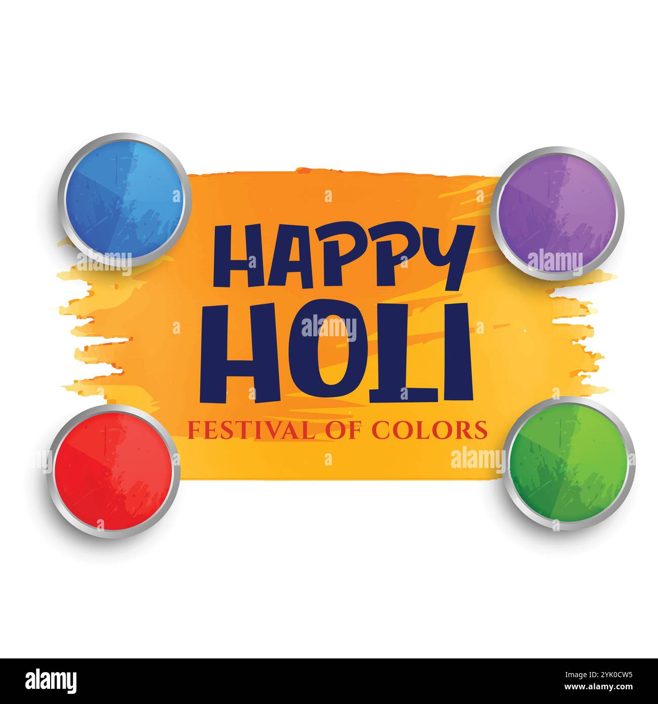 Happy holi festival de couleurs célébration Contexte Illustration de Vecteur