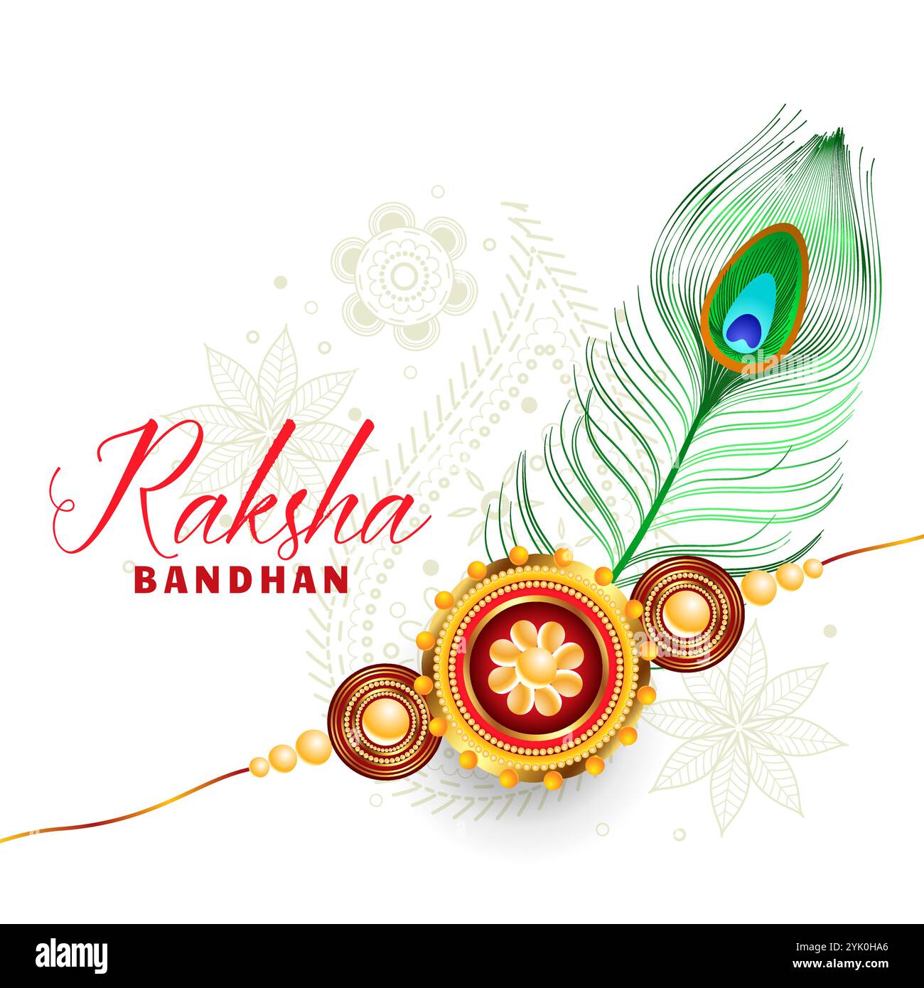 Raksha bandhan belle conception de souhaits Illustration de Vecteur Raksha bandhan belle conception de souhaits Illustration de Vecteur