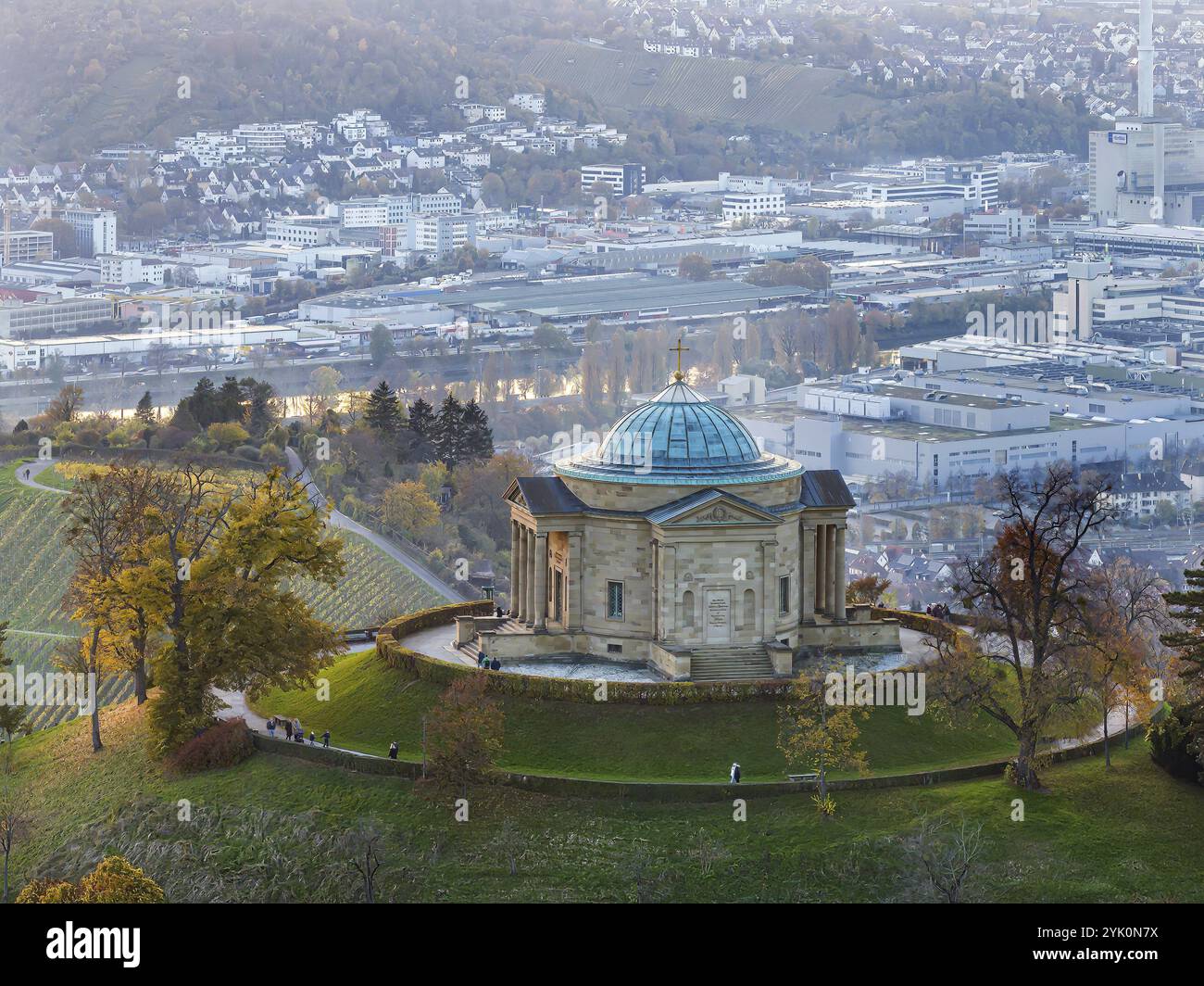 Chapelle funéraire sur le Wuerttenberg. Le mausolée a été construit entre 1820 et 1824 sur un plan de l'architecte de la cour Giovanni Salucci. Derrière, il y a t Banque D'Images