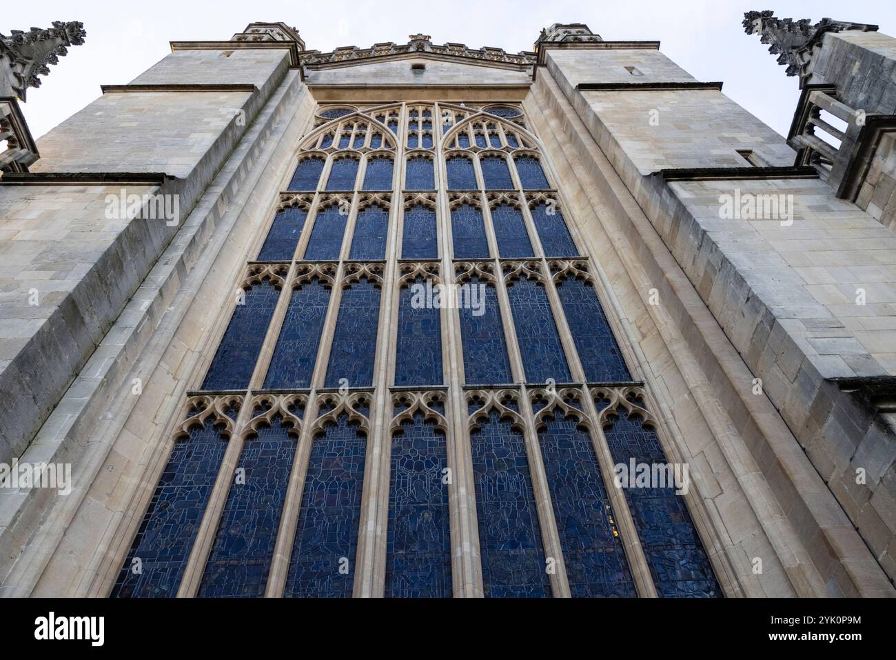 Abbaye de Bath, fenêtre est, Bath, Somerset, Angleterre Banque D'Images