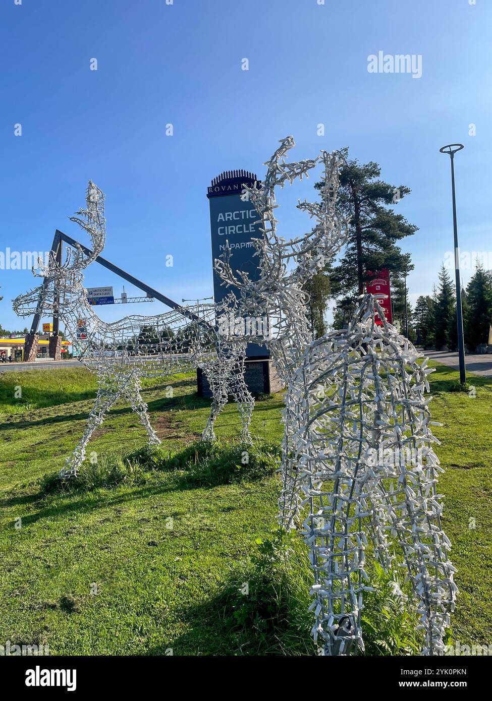 Rovaniemi, village du Père Noël en été, cercle arctique, Finlande Banque D'Images