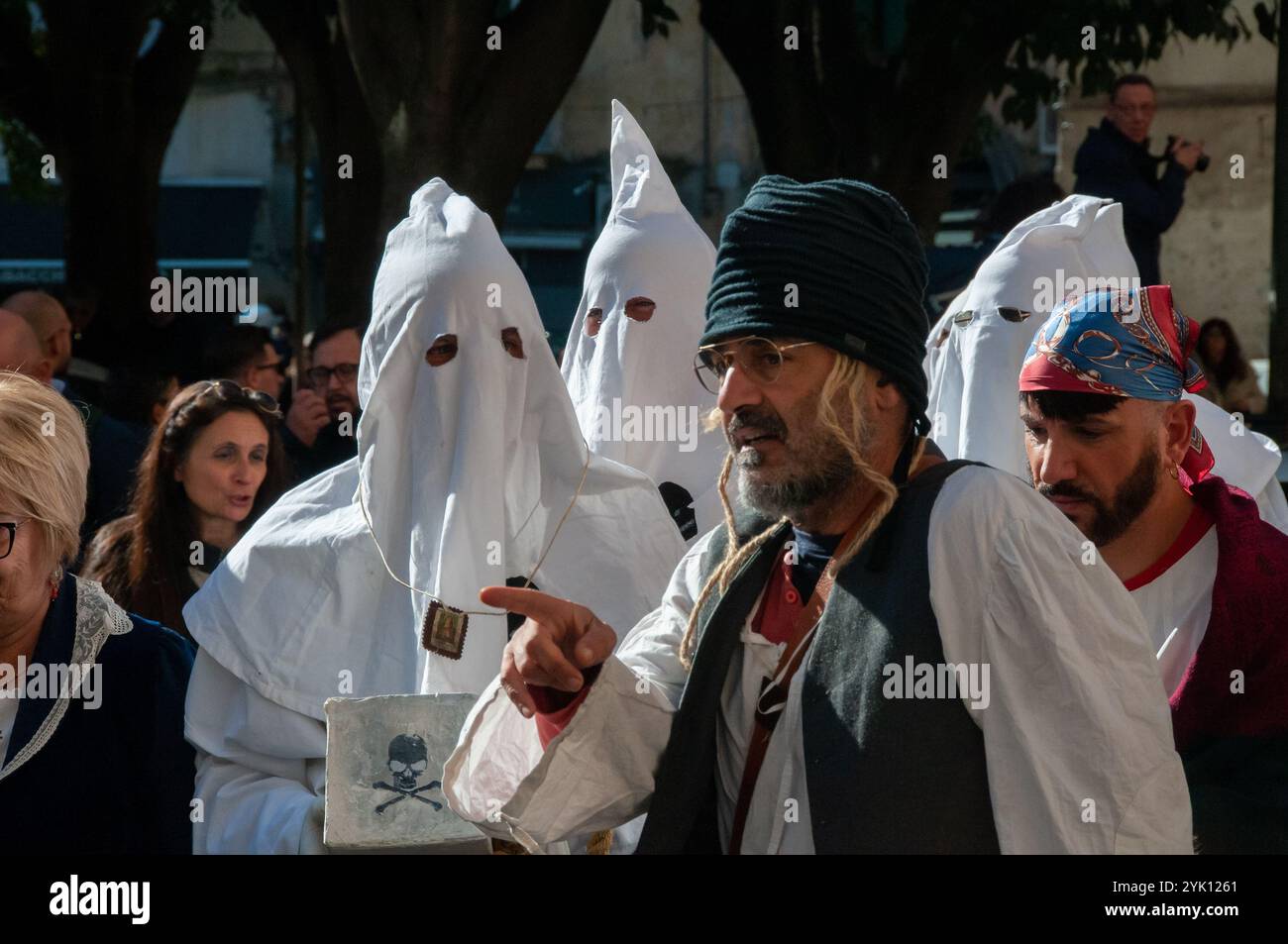 La procession des frères morts dans le district de Sanità. Naples Banque D'Images