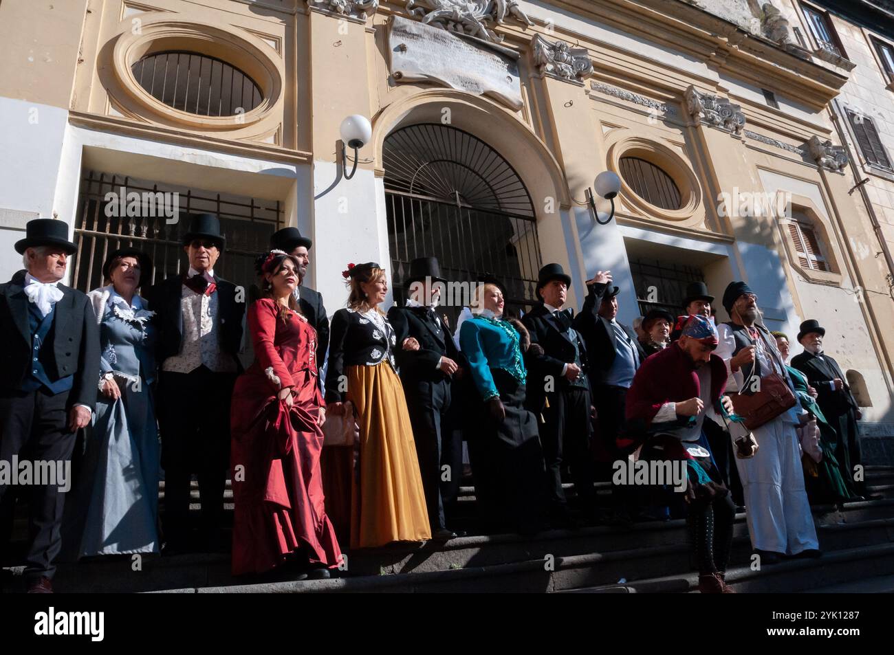 La procession des frères morts dans le district de Sanità. Naples Banque D'Images