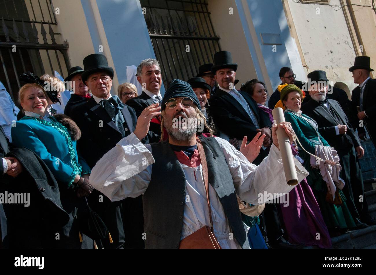 La procession des frères morts dans le district de Sanità. Naples Banque D'Images