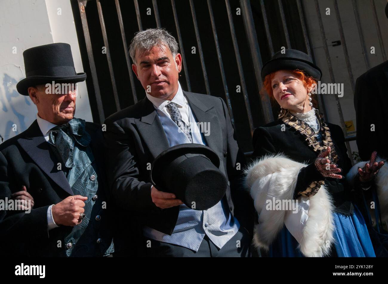 La procession des frères morts dans le district de Sanità. Naples Banque D'Images