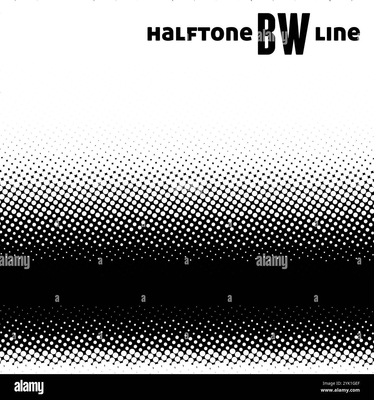 Ligne noire abstraite demi-teinte sur fond blanc. Motif graphique vectoriel simple Illustration de Vecteur