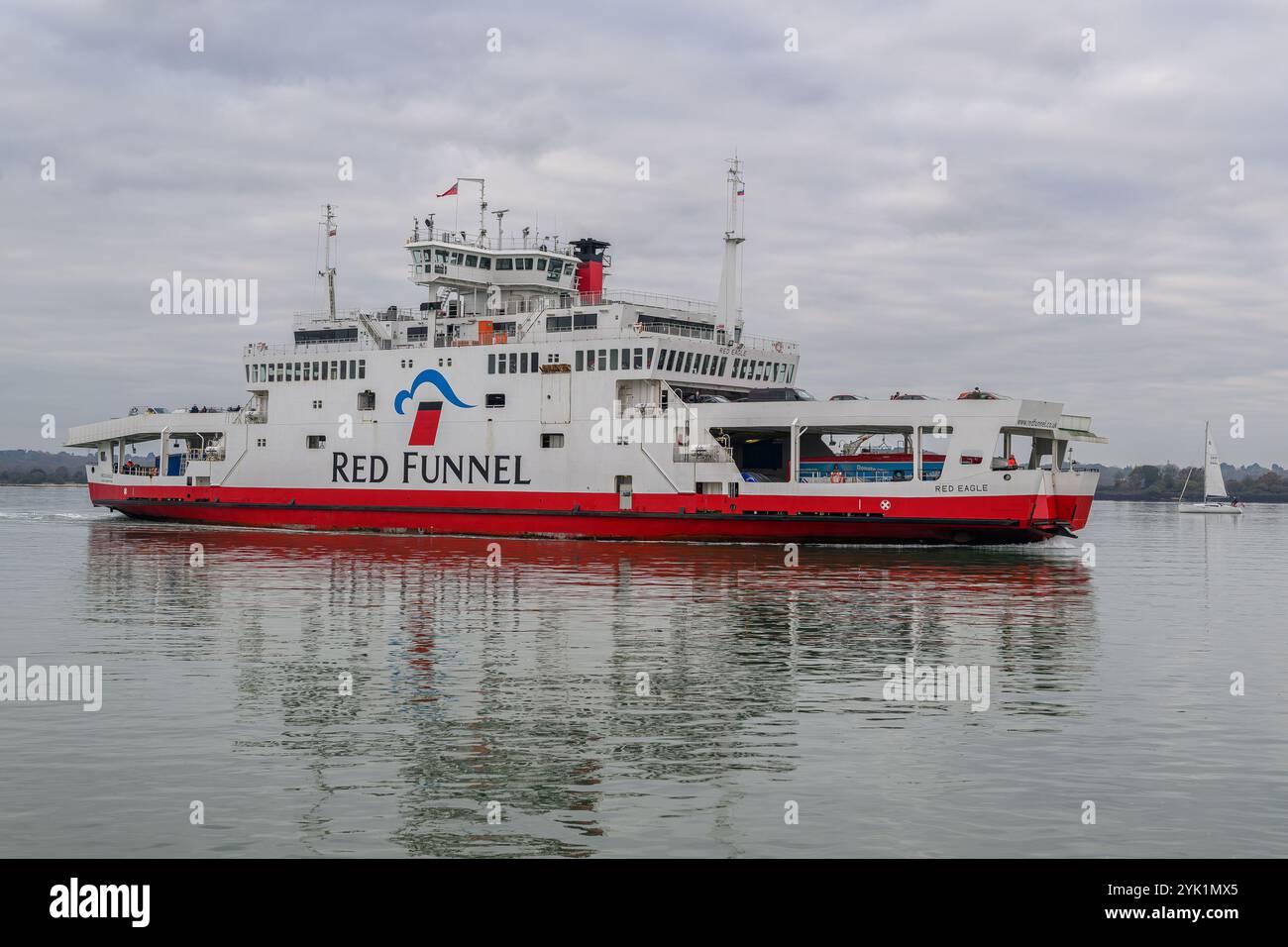 Ferry Red Funnel de l'île de Wight Banque D'Images