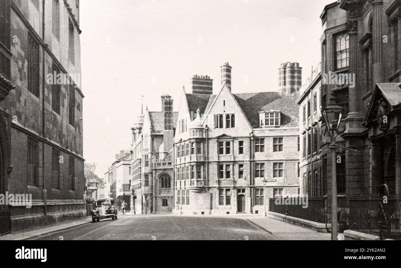 Vue sur l'une des rues d'Oxford a pris Bay un touriste italien au milieu des années trente Banque D'Images