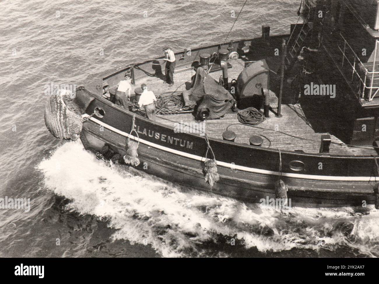 Le Clausentum, remorqueur opérant dans le port de Southampton au début des années trente. Banque D'Images