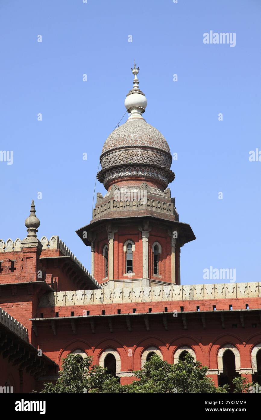 Inde, Tamil Nadu, Chennai, Madras, haute Cour Banque D'Images