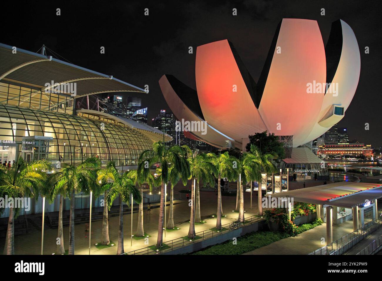 Singapour, Art Science Museum,. Banque D'Images