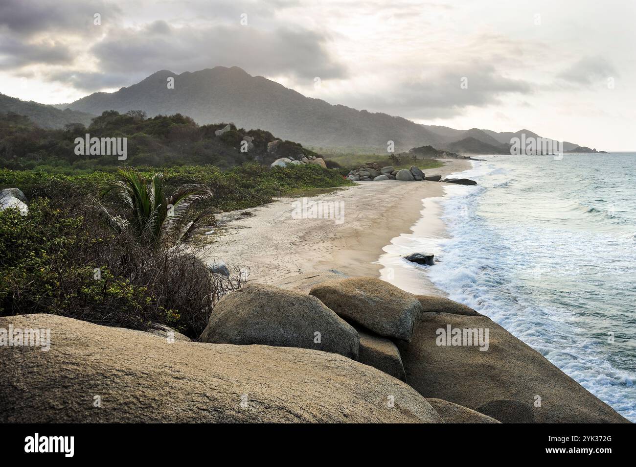 Plages d'Arrecifes, Parc naturel national de Tayrona, Département de Magdalena, région des Caraïbes, Colombie, Amérique du Sud Banque D'Images