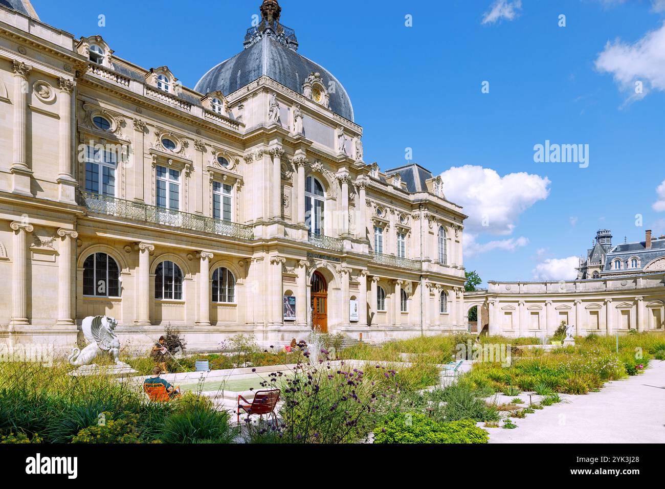 Musée de Picardie avec la Cour d&#39;honneur du Musée à Amiens dans la somme dans les hauts-de-France Re Banque D'Images