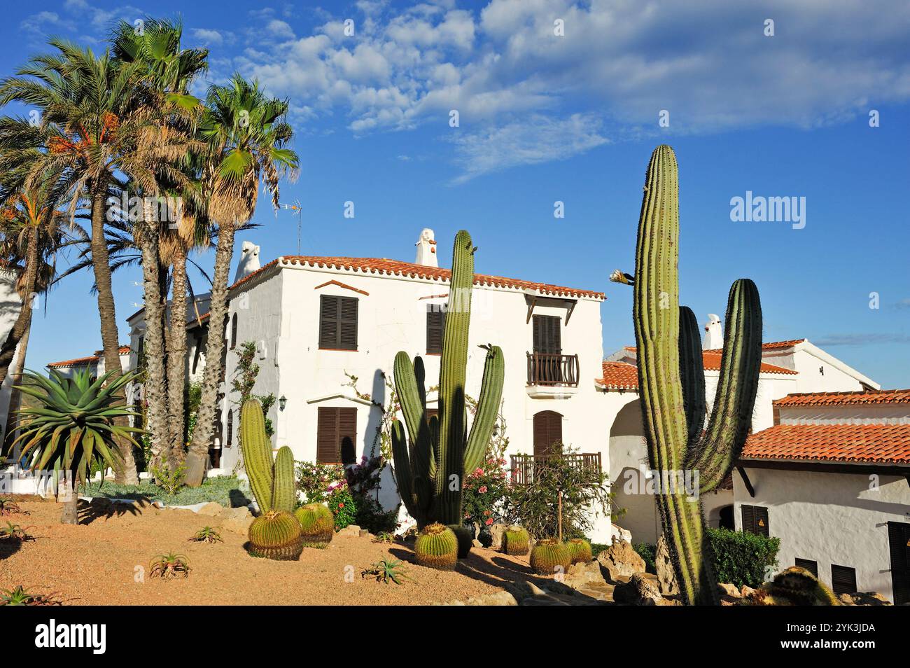 Platges de Fornells, station balnéaire, Minorque, Îles Baléares, Espagne, Europe Banque D'Images