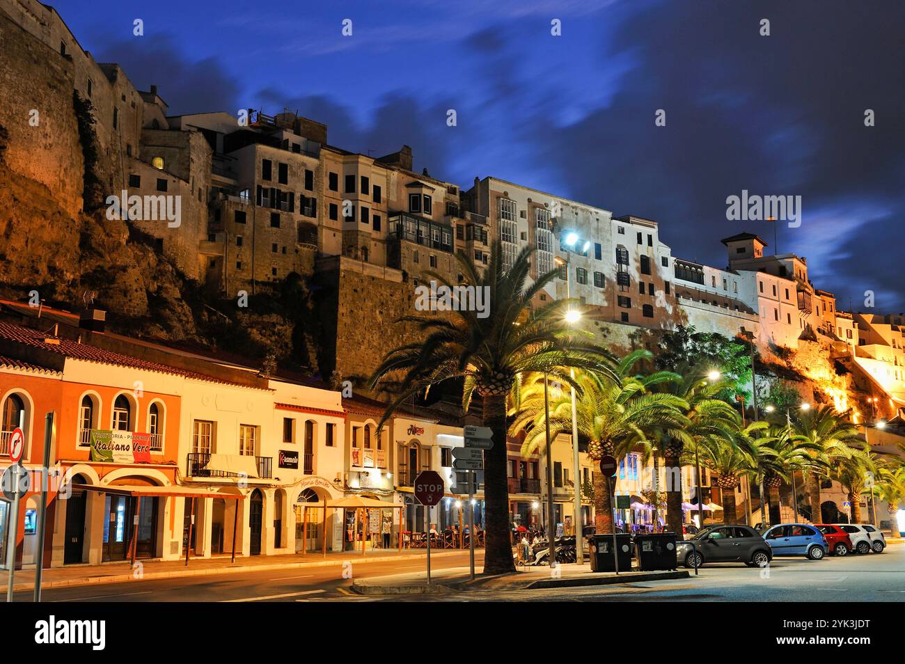 port de Mahon, Minorque, Îles Baléares, Espagne, Europe Banque D'Images