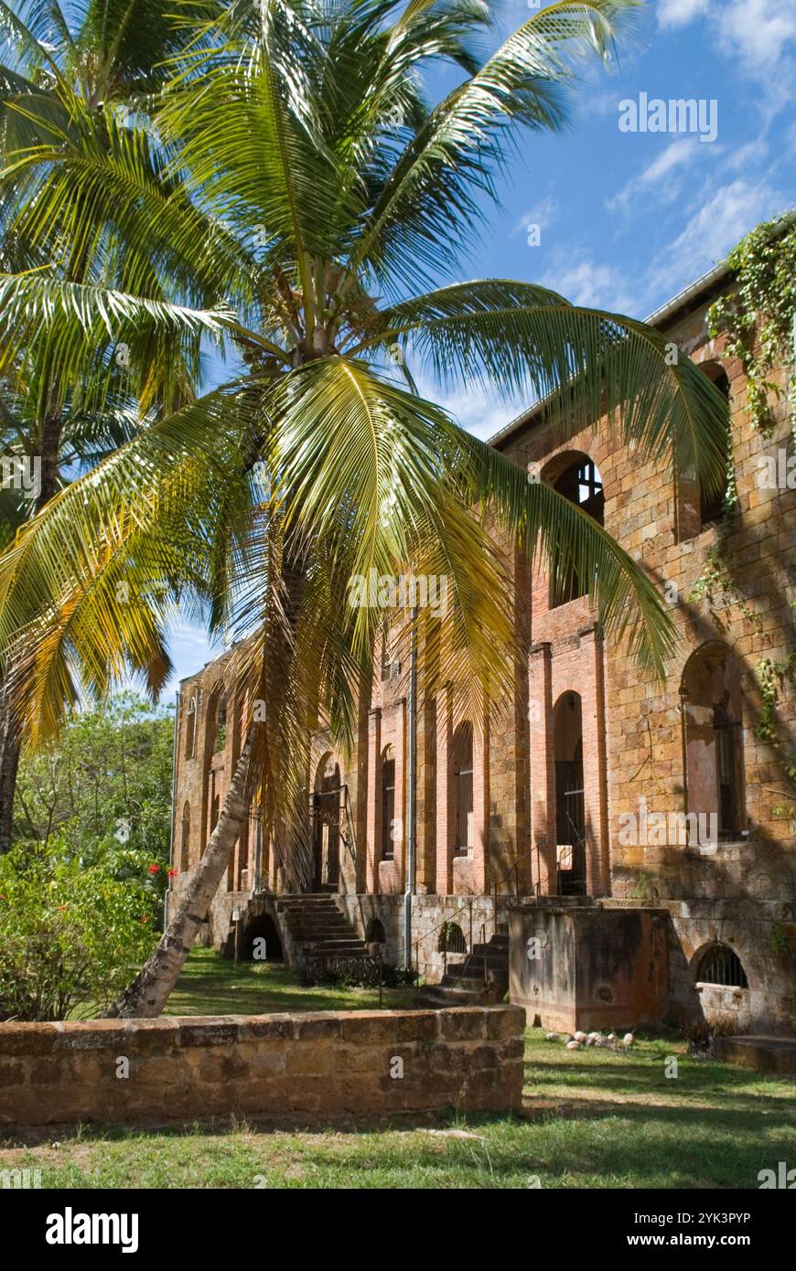 Vestiges de l'ancienne colonie pénitentiaire, Ile Royale, Iles du Salut, Guyane française, département et région d'outre-mer de France, AT Banque D'Images