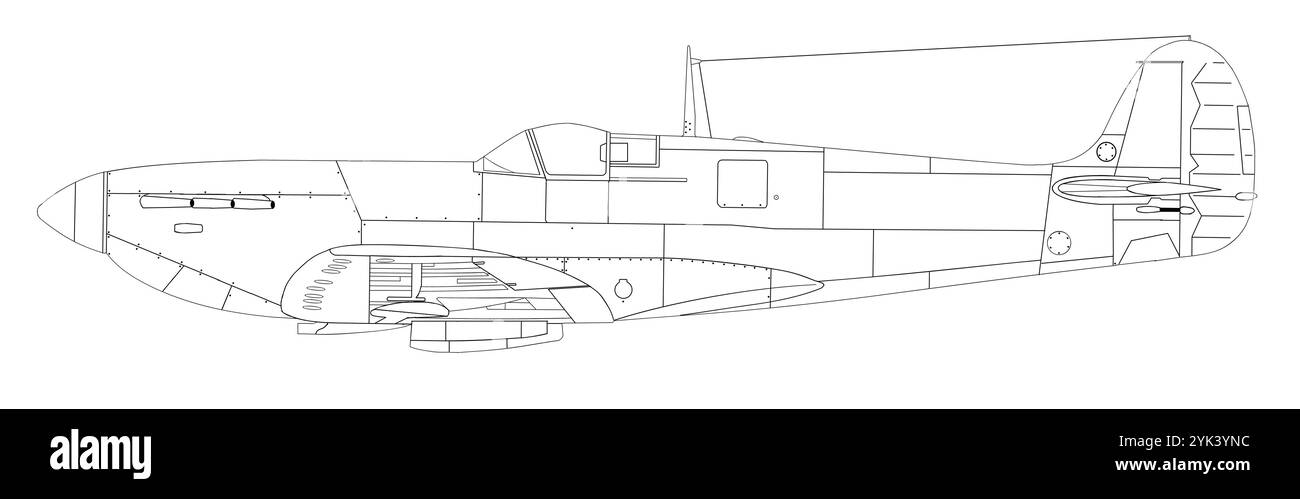 Prototype Supermarine Spitfire Mk III Banque D'Images