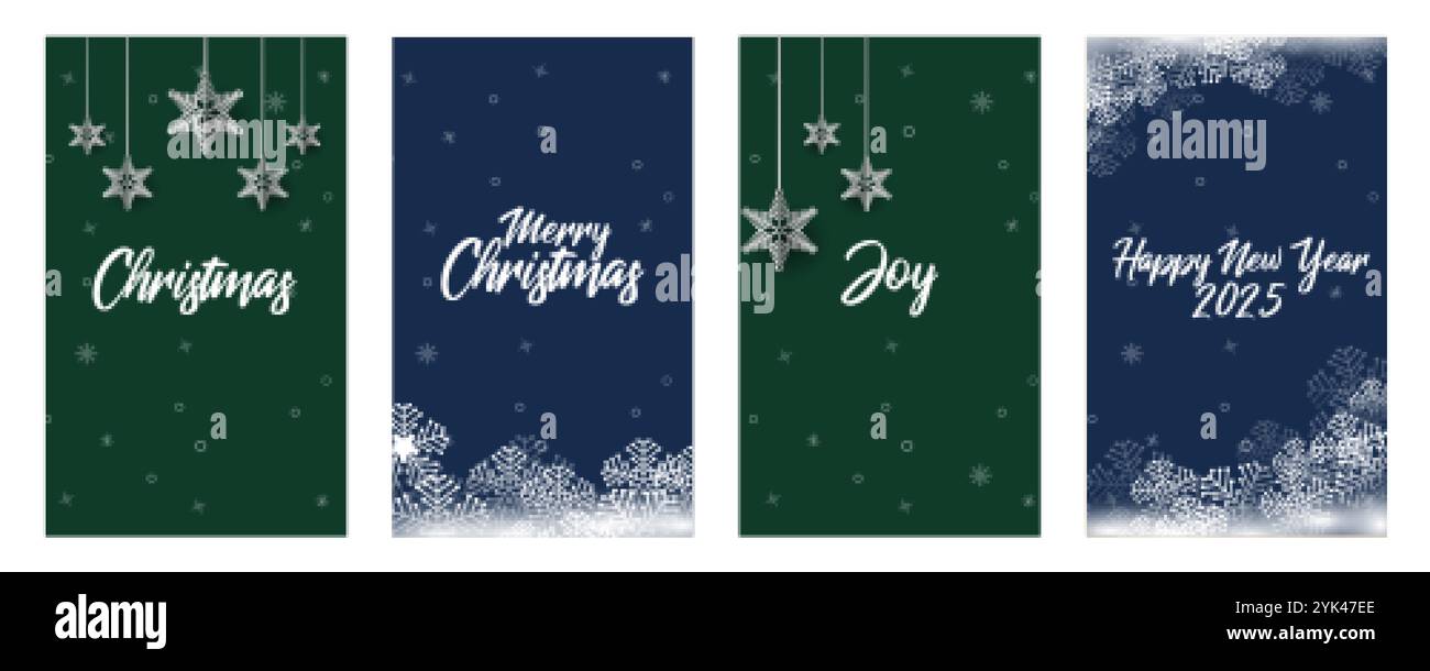 Modèle de salutation de la saison 2025 bonne année pour bannière, affiche et conception Illustration de Vecteur