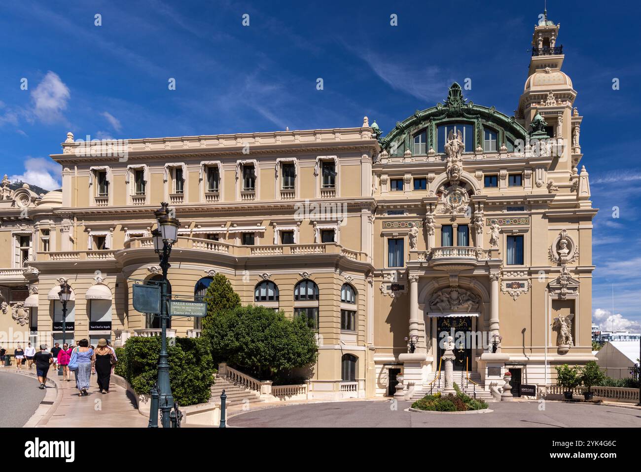 L'Opéra de Monte Carlo dans le style d'architecture belle époque fait partie du Casino de Monte Carlo, Monaco, Sud de la France, Côte d'Azur, Europe Banque D'Images