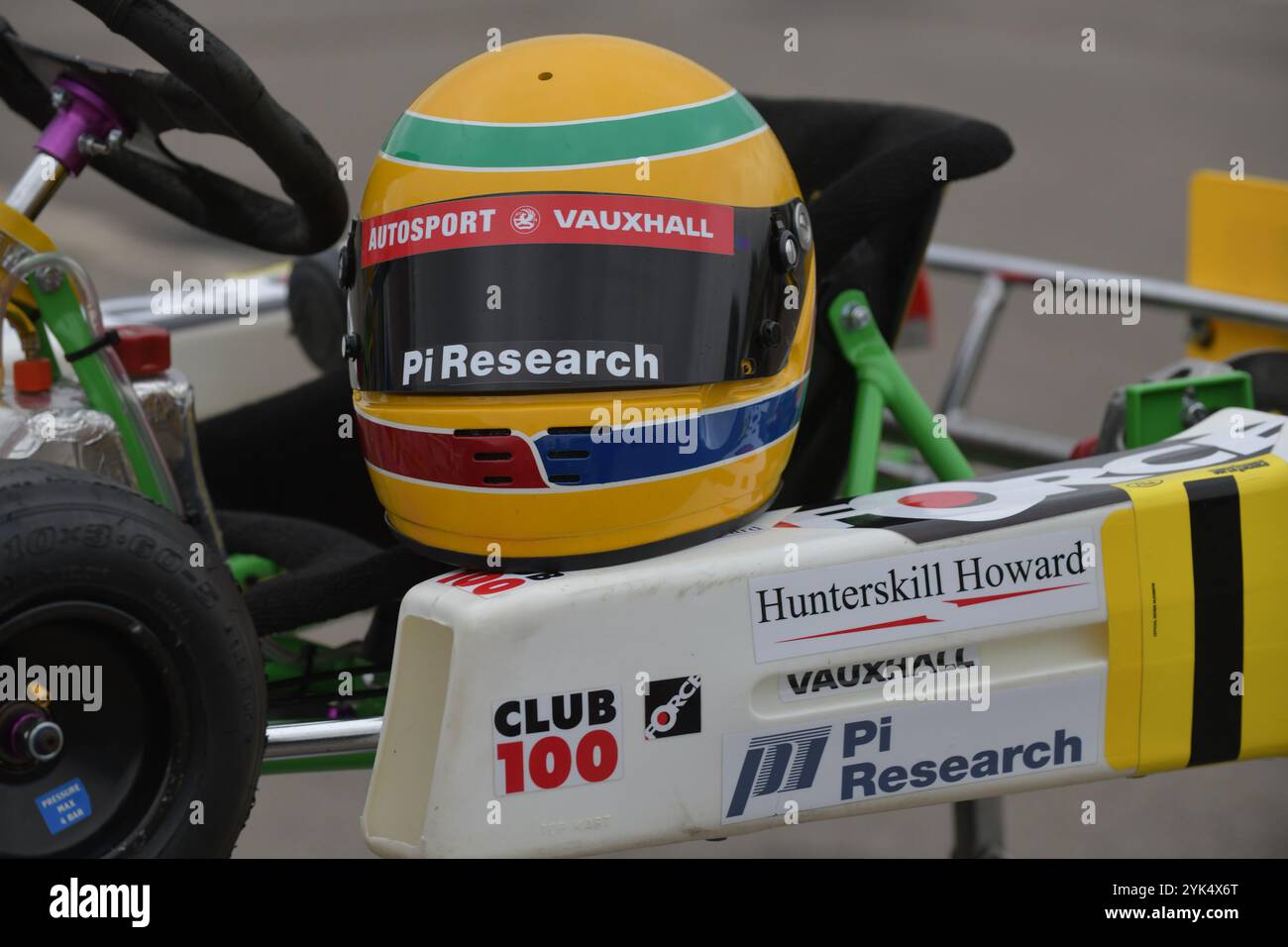 Une réplique du Go-kart cadet vainqueur du championnat de Lewis Hamilton en 1996. Banque D'Images