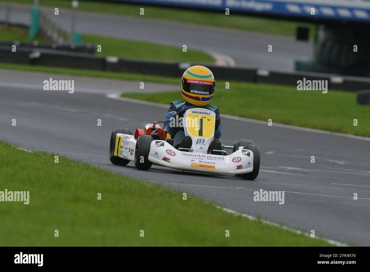 Une réplique du Go-kart cadet vainqueur du championnat de Lewis Hamilton en 1996. Banque D'Images