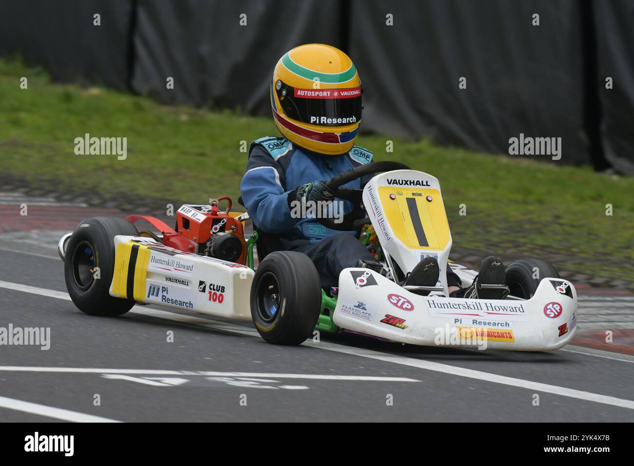 Une réplique du Go-kart cadet vainqueur du championnat de Lewis Hamilton en 1996. Banque D'Images