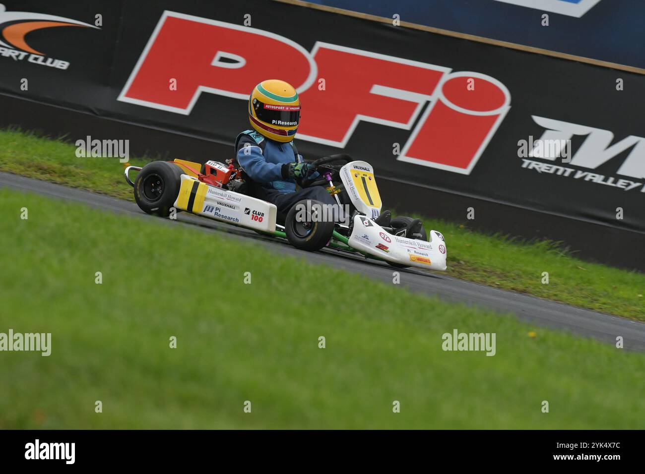 Une réplique du Go-kart cadet vainqueur du championnat de Lewis Hamilton en 1996. Banque D'Images