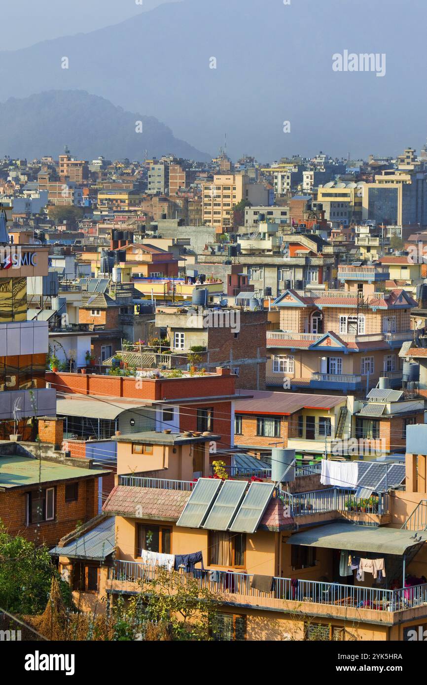 Vue paysage urbain, Katmandou, Népal, Asie Banque D'Images Vue paysage urbain, Katmandou, Népal, Asie Banque D'Images