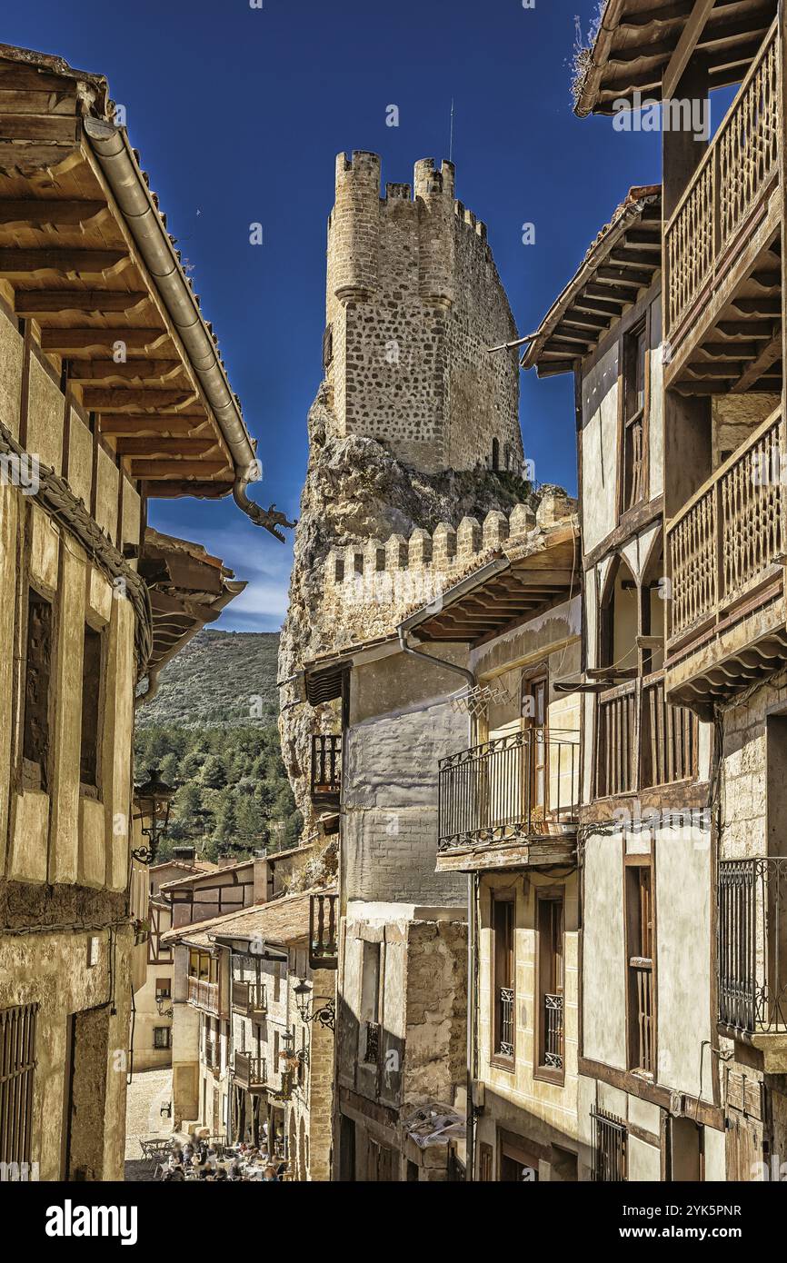 Château de Duques de Frias, 12-16ème siècle, biens espagnols d'intérêt culturel, Patrimoine historique espagnol, ville médiévale de Frias, historique artistique Banque D'Images