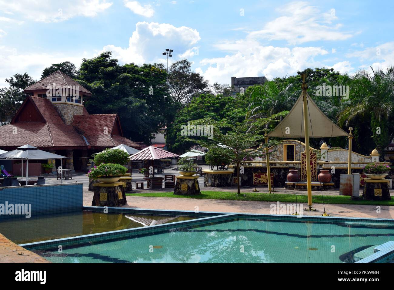 Riverfront Park, Ipoh, Malaisie Banque D'Images