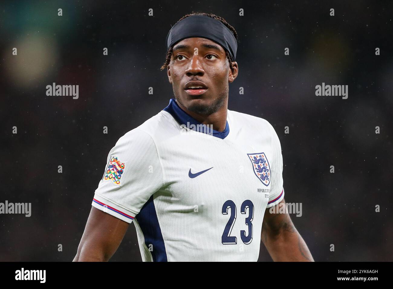 Noni Madueke d'Angleterre lors de l'UEFA Nations League, League B - Group 2 match Angleterre vs République d'Irlande au stade de Wembley, Londres, Royaume-Uni, 17 novembre 2024 (photo par Gareth Evans/News images) Banque D'Images