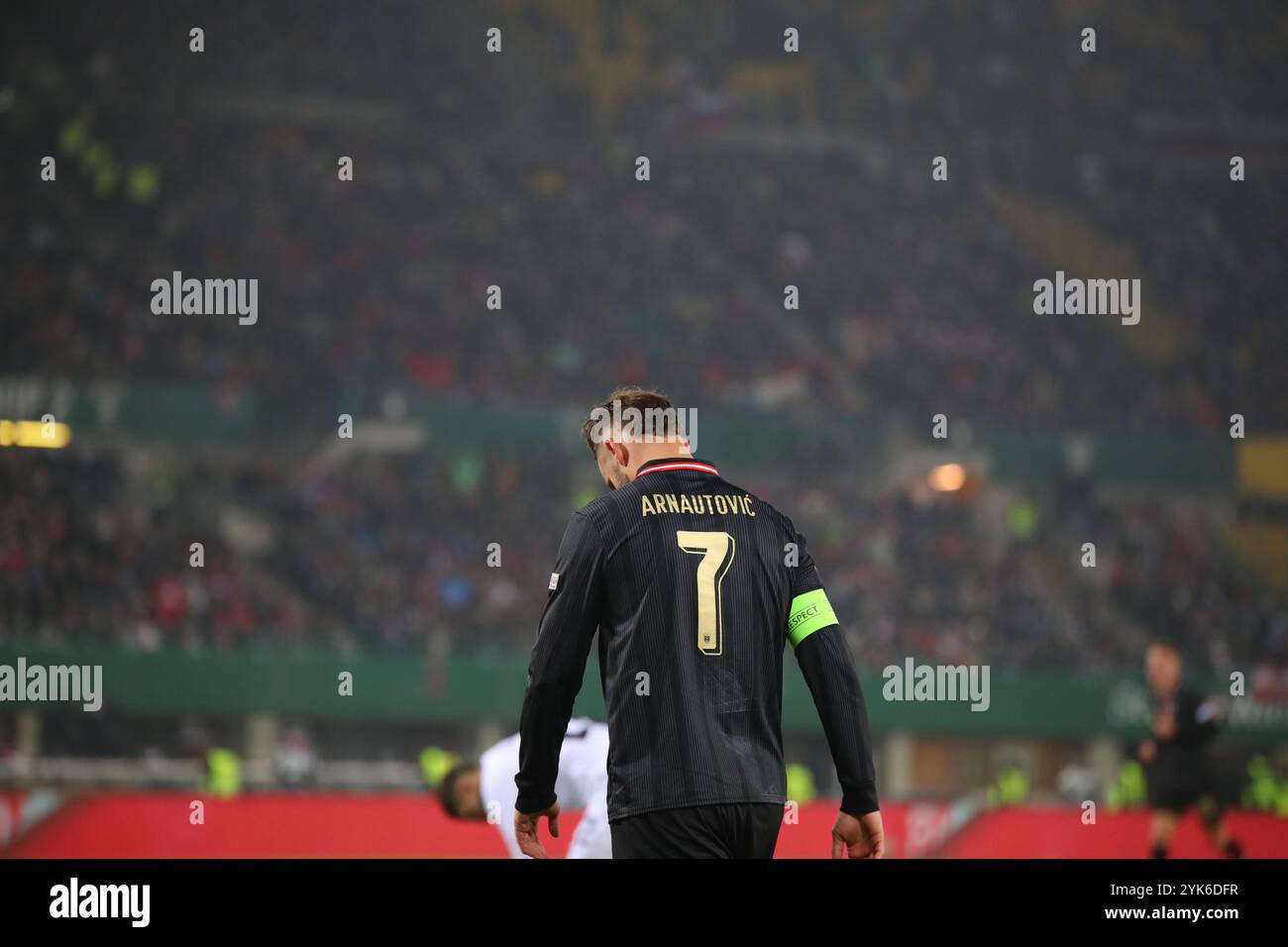 Vienne, Autriche. 17 novembre 2024. VIENNE, AUTRICHE - 17 NOVEMBRE : L'autrichien Marko Arnautovic lors du match UEFA Nations League - League B Group B3 entre l'Autriche et la Slovénie au stade Ernst Happel le 17 novembre 2024 à Vienne, Autriche .241117 SEPA 07 040 - 20241117 PD9679 crédit : APA-PictureDesk/Alamy Live News Banque D'Images