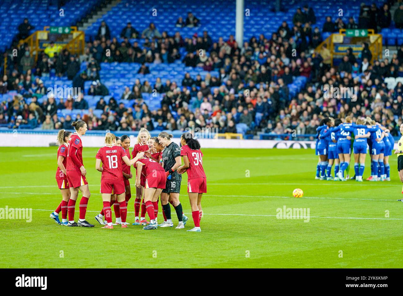 Goodison Park, Liverpool, Royaume-Uni. Dimanche 17 novembre 2024, Barclays Women’s Super League : Everton FC Women vs Liverpool FC Women au Goodison Park. (Description de ce qui se passe). Crédit James Giblin/Alamy Live News. Banque D'Images