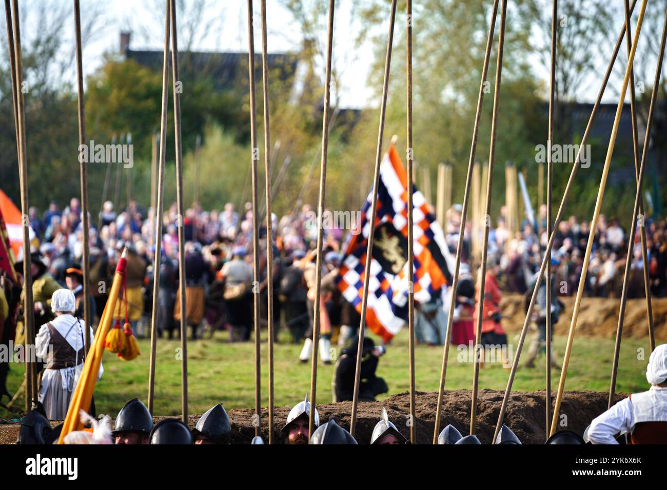 Groenlo,Gueldre/pays-Bas - 10-26-2024, la bataille de Grolle (néerlandais : Slag om Grolle). Reconstitution historique du siège de la frontière fortifiée Banque D'Images