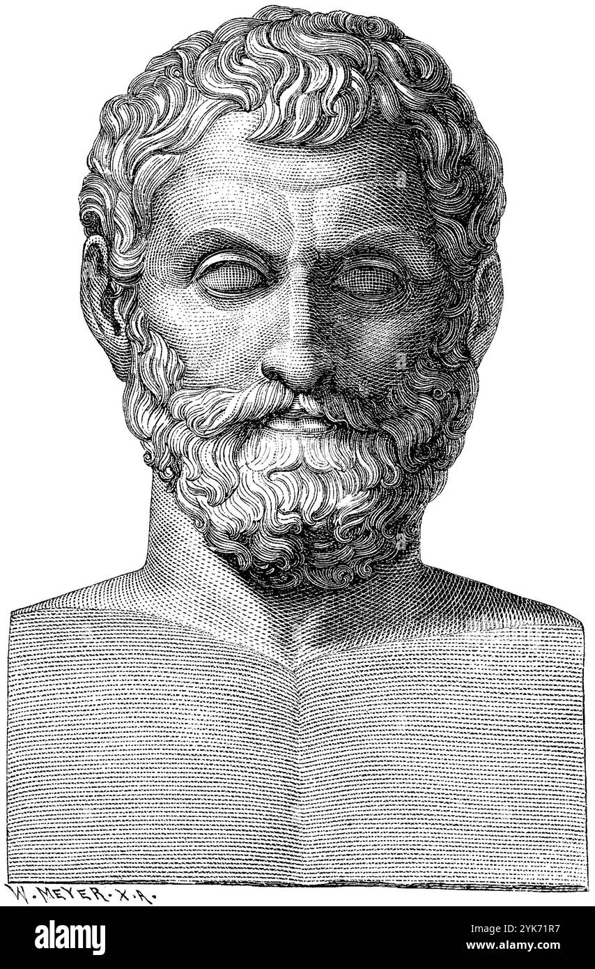 Thales de Milet (626/623 – 548/545 av. J.-C.) philosophe grec ancien Banque D'Images