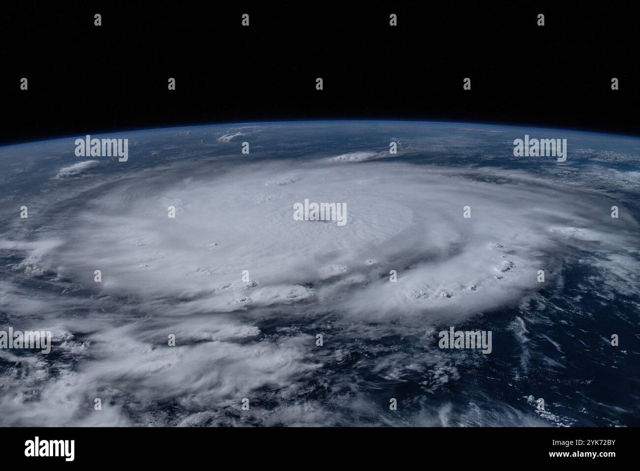 Ouragan Beryl depuis l'espace, ouragan Beryl dans les Caraïbes Banque D'Images