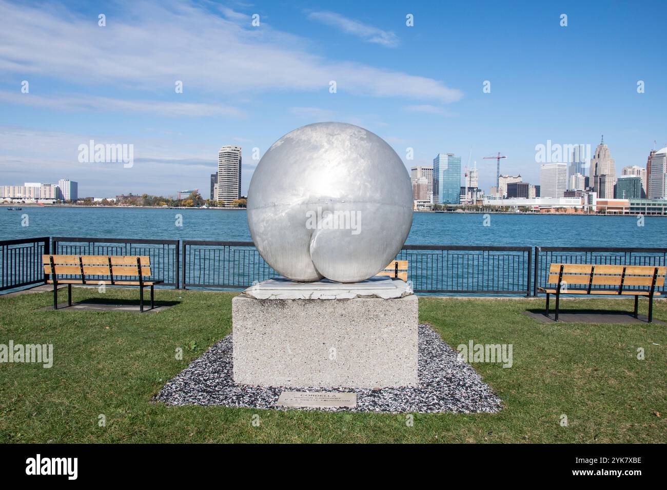 La sculpture Cordella au Windsor sculpture Garden Park à Windsor, Ontario, Canada Banque D'Images