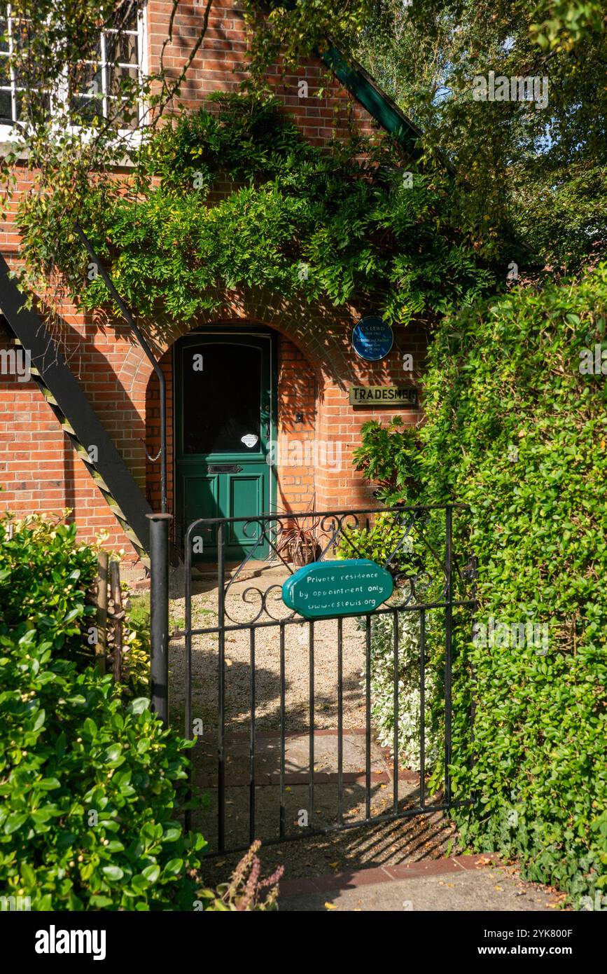 The Kilns, Headington, Oxford, ancienne maison de C S Lewis de 1930 jusqu'à sa mort en 1963. Banque D'Images