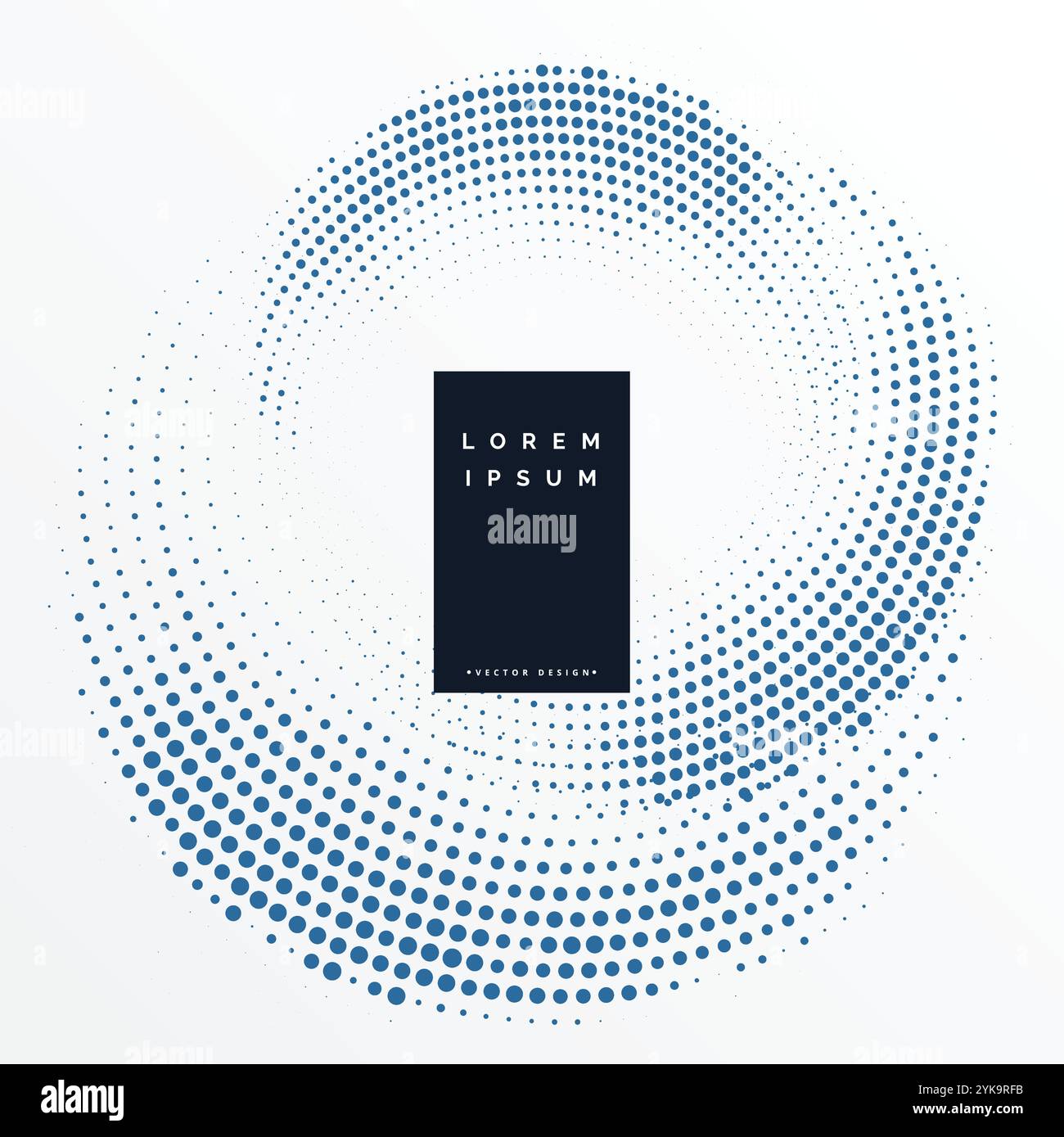 Demi-teinte de fond de la conception circulaire Illustration de Vecteur