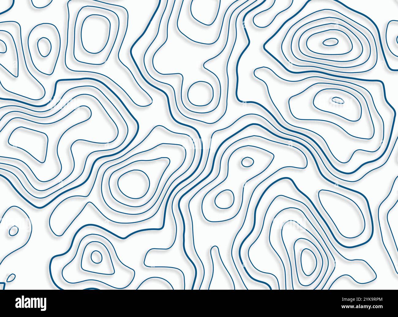 Design motif topographique avec ombre Illustration de Vecteur