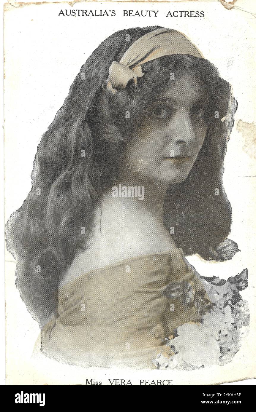 Vera Pearce - une image vintage de l'actrice australienne Vera Pearce Banque D'Images